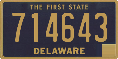 DE license plate 714643