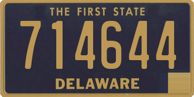 DE license plate 714644