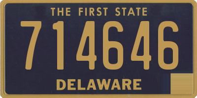 DE license plate 714646