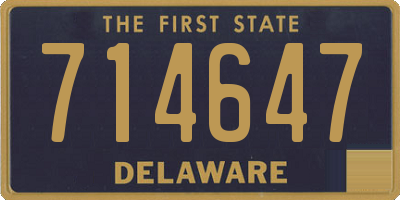 DE license plate 714647