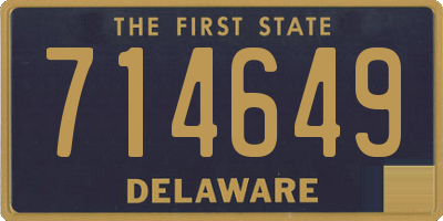 DE license plate 714649