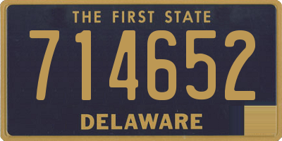 DE license plate 714652
