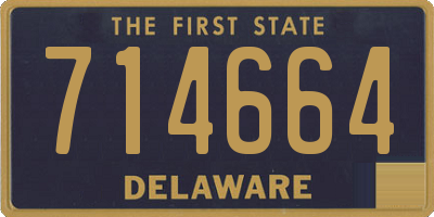 DE license plate 714664
