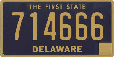 DE license plate 714666