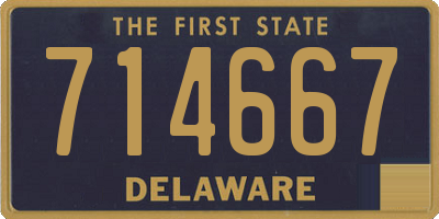DE license plate 714667