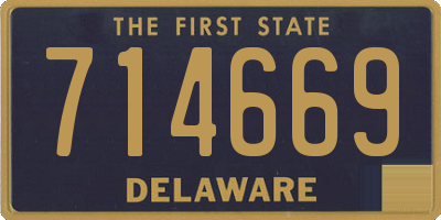 DE license plate 714669