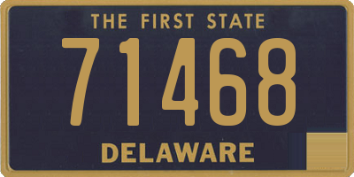 DE license plate 71468