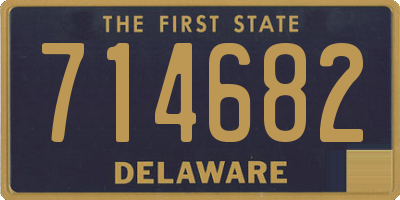 DE license plate 714682