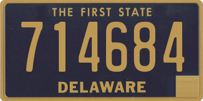 DE license plate 714684