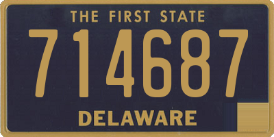 DE license plate 714687