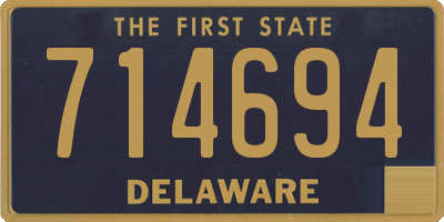 DE license plate 714694