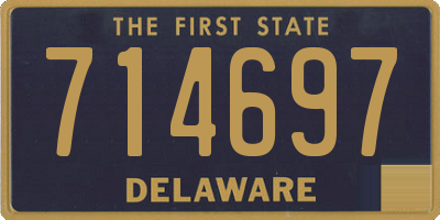 DE license plate 714697