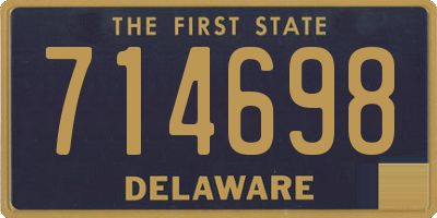 DE license plate 714698