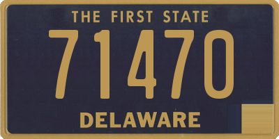 DE license plate 71470