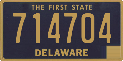 DE license plate 714704