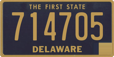 DE license plate 714705