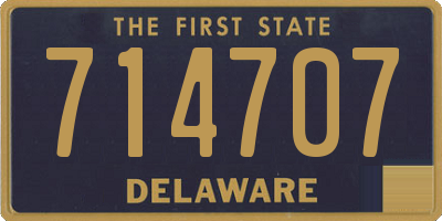 DE license plate 714707