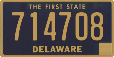 DE license plate 714708