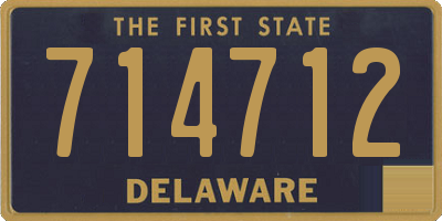 DE license plate 714712