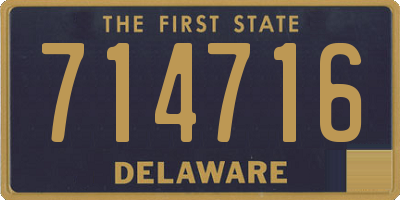 DE license plate 714716