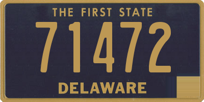 DE license plate 71472