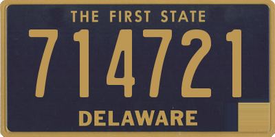 DE license plate 714721