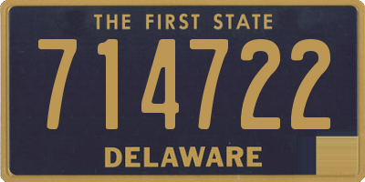 DE license plate 714722