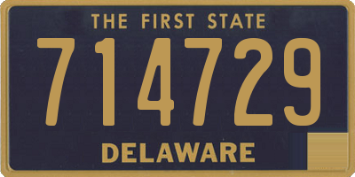DE license plate 714729