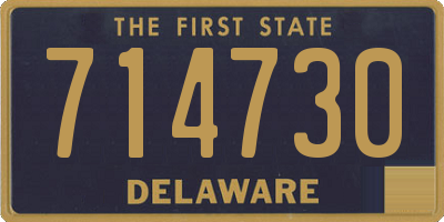 DE license plate 714730