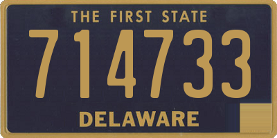 DE license plate 714733