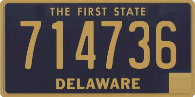 DE license plate 714736