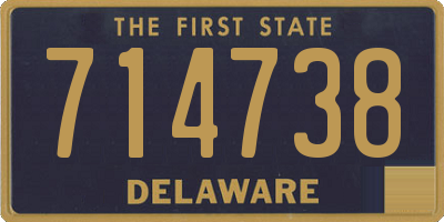 DE license plate 714738