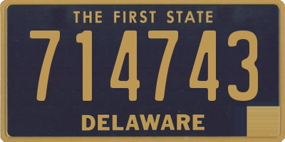 DE license plate 714743
