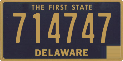DE license plate 714747