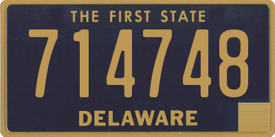 DE license plate 714748