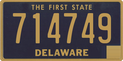 DE license plate 714749