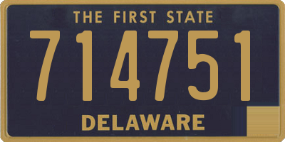 DE license plate 714751