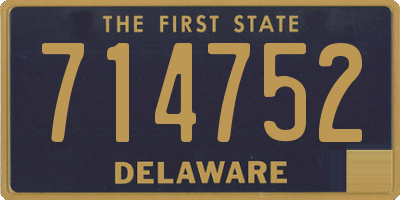 DE license plate 714752
