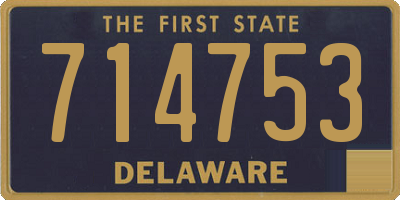 DE license plate 714753
