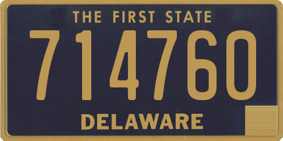 DE license plate 714760