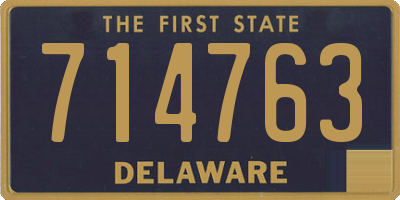 DE license plate 714763