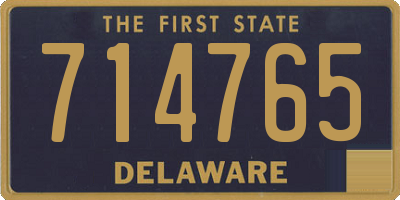 DE license plate 714765