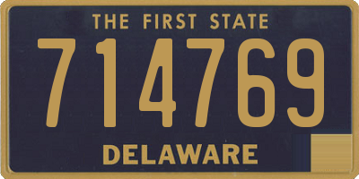 DE license plate 714769