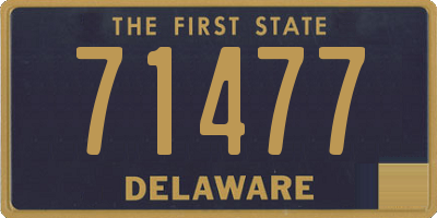 DE license plate 71477