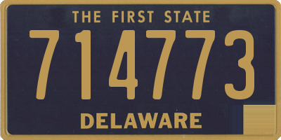 DE license plate 714773