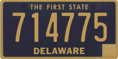 DE license plate 714775