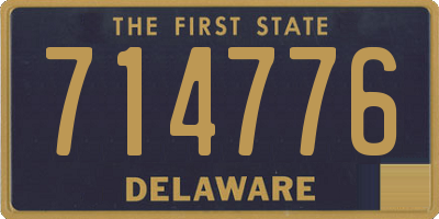 DE license plate 714776