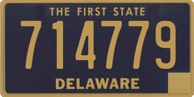 DE license plate 714779