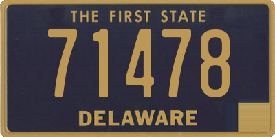 DE license plate 71478