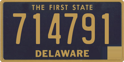 DE license plate 714791